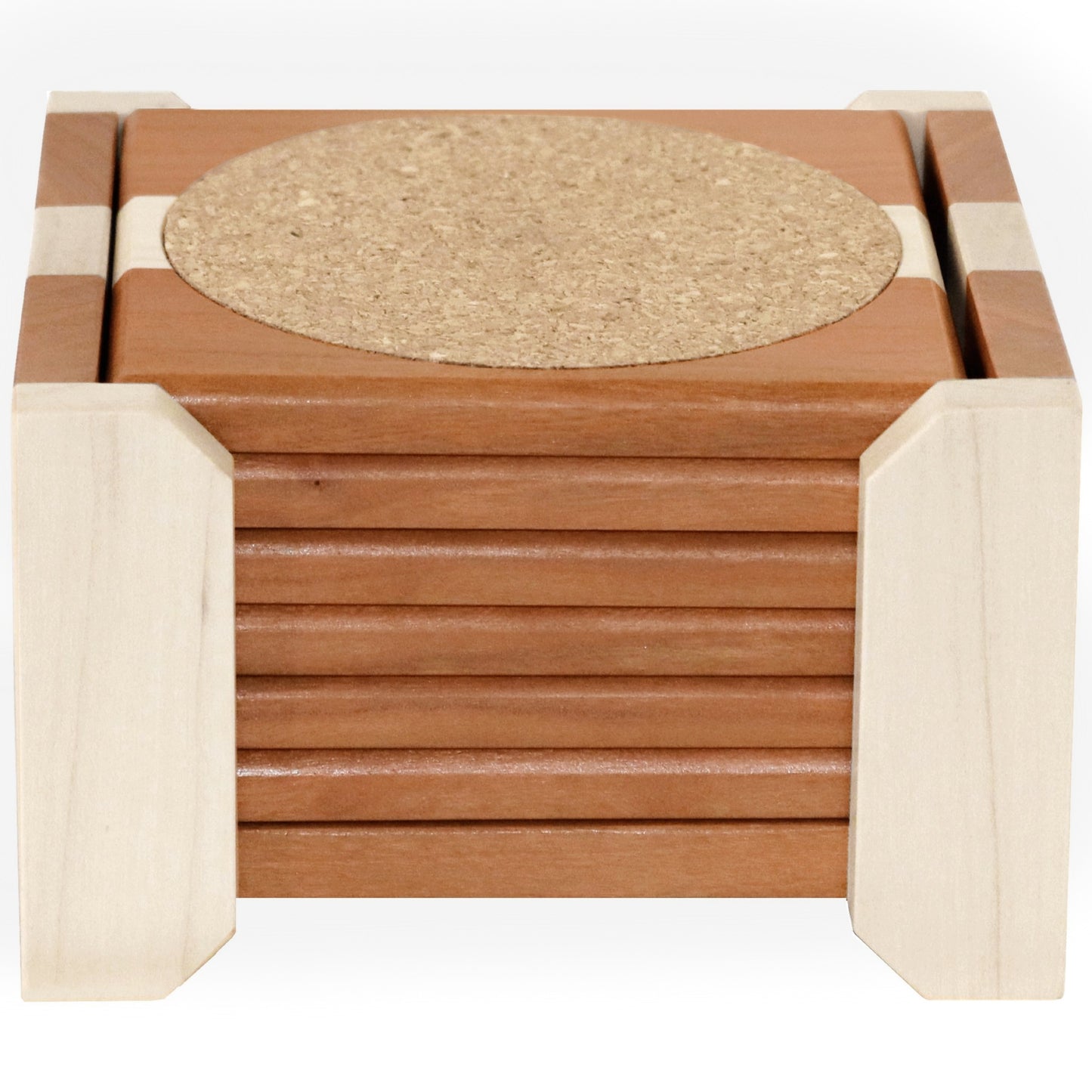 Cherry & Maple Coaster Set Specially Made for Large Cups.