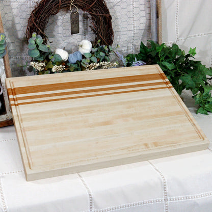 Extra Large Edge Grain Cutting Board For Tabletop or Counter