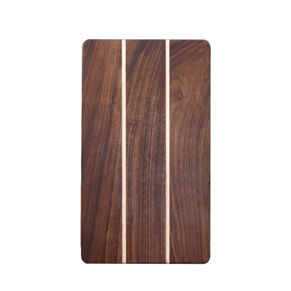 Walnut Cutting Board With Symmetrical Maple Inlay